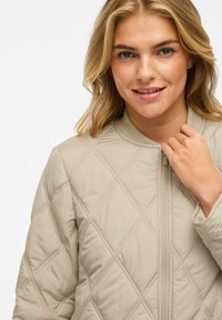 VILA GESTEPPTER REISSVERSCHLUSS - Vinterkappa /-rock - feather gray