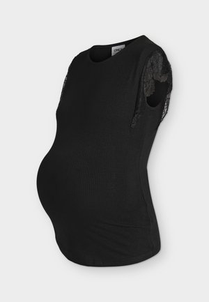 ONLY MATERNITY, OLMLOA NECK LACE TOP JRS - Základné tričko - black