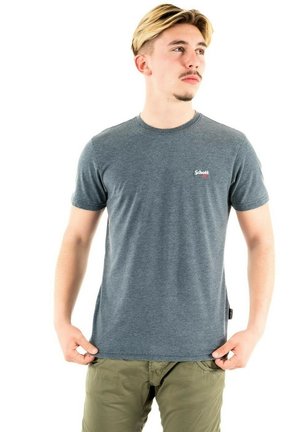 Schott T-shirt z nadrukiem - bleu