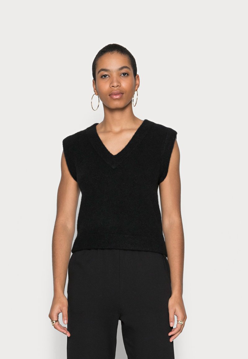Gestuz ALPHA WAISTCOAT - Camisola - black