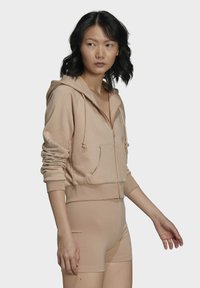 adidas Originals Majica s kapuljačom i patentnim zatvaračem - beige