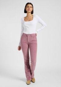 Lee SQUARE NECK SLIM FIT - Langarmshirt - bright white