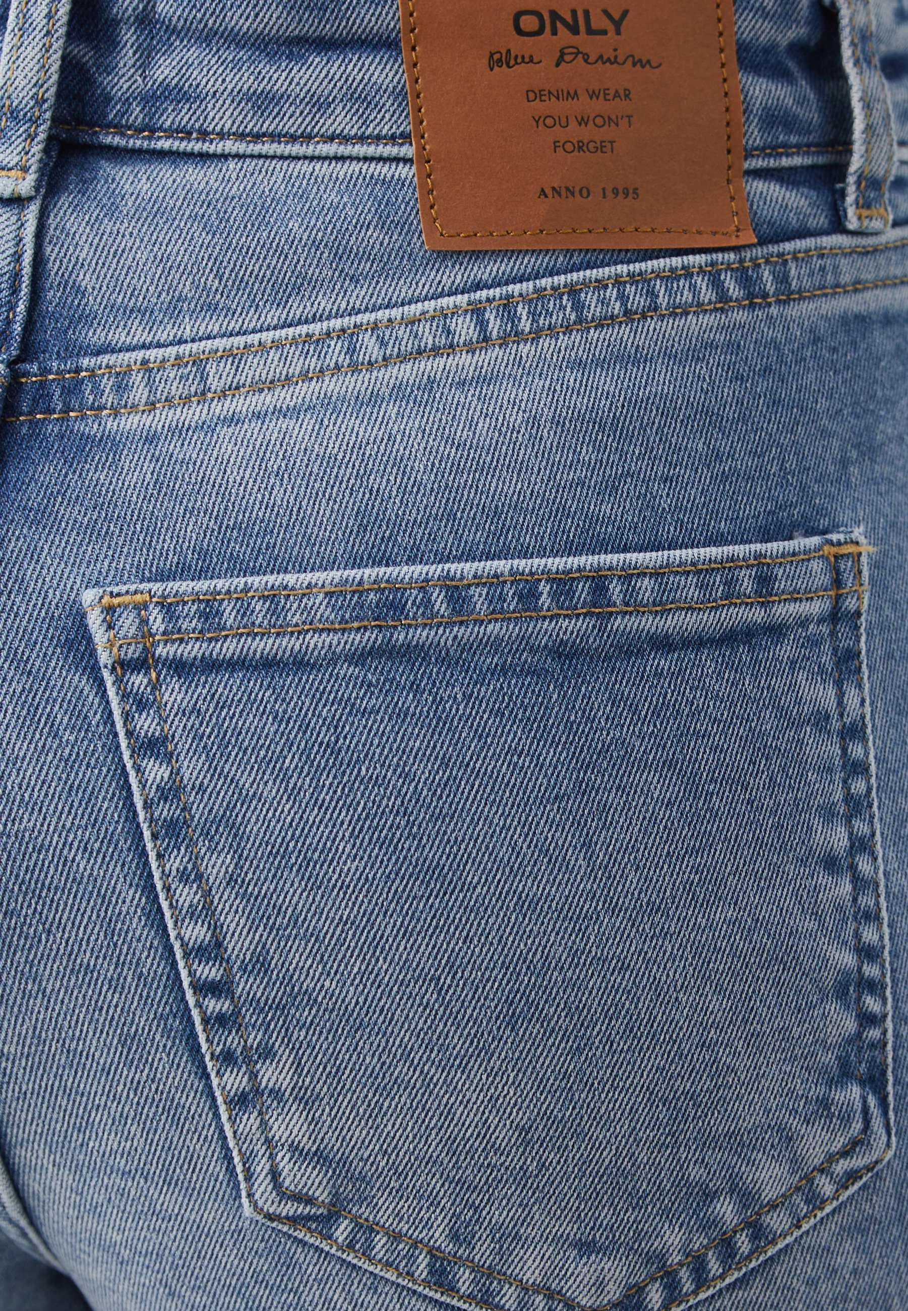 【U LAN】(UNISEX) Wave Slit Wide Denim Street One - Wide leg/jasnoniebieski denim - Zalando.pl