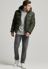 Superdry & Co PUFFER - Vinterjakker - dark moss green