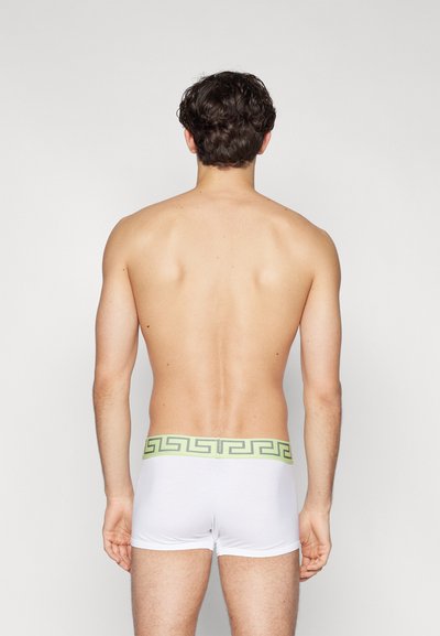 Versace LOW RISE TRUNK TOPEKA BISTRETCH - Boxer alsónadrág - white/mint silver
