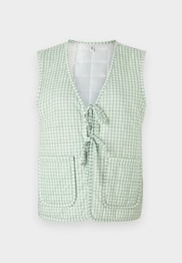 ONLOLA BOW VEST - Waistcoat - frosty green