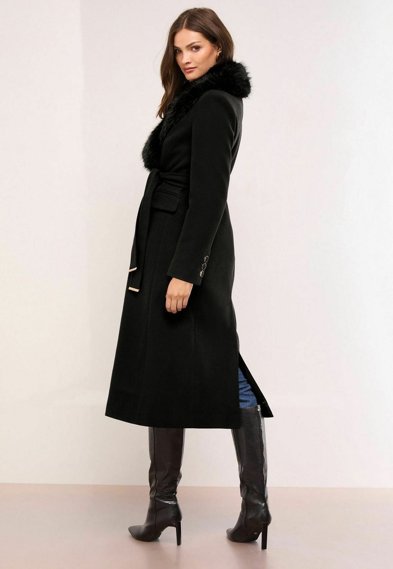 Lipsy REGULAR FIT Klassischer Mantel black/schwarz