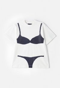 BRA BOX TEE - Marškinėliai su spaudiniu - white