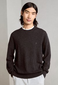 Marc O'Polo CREWNECK - Pulover - dark grey melange