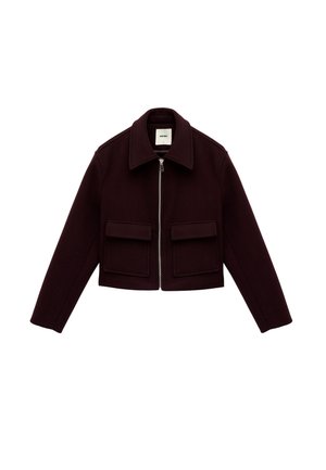 ZIPPED  - Felpa con zip - bordeaux