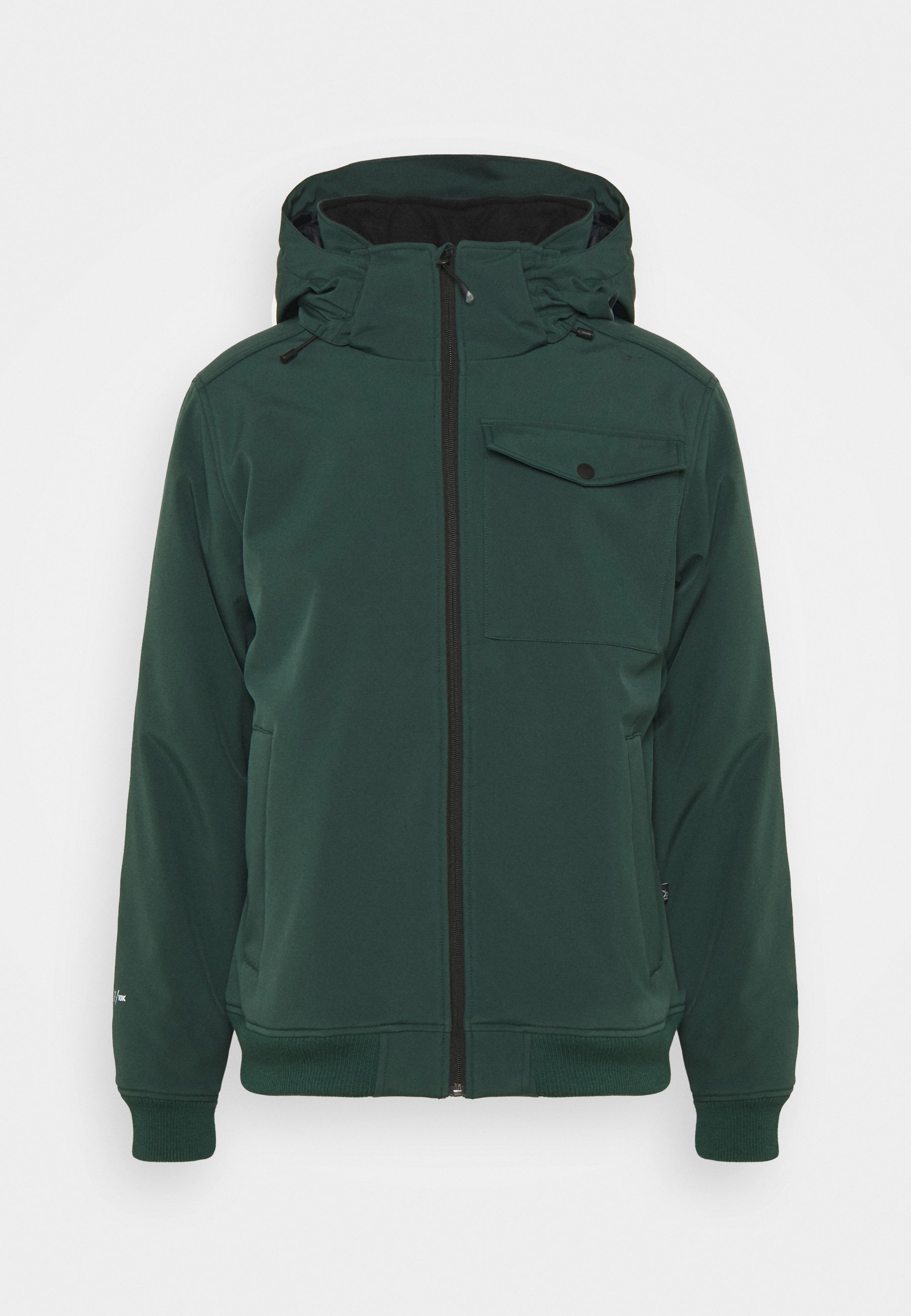 mens green softshell jacket