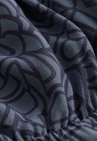 Next SLEEVELESS KNOT SHOULDER COLUMN TALL REGULAR FIT - Maxi šaty - blue navy geometric