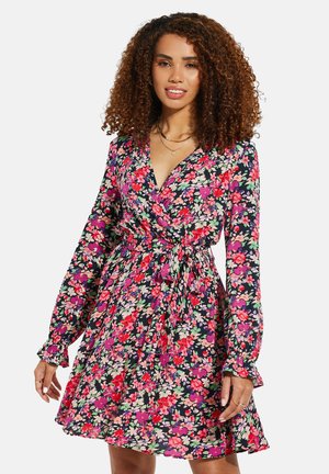 Threadbare PRINTED WRAP - Freizeitkleid - multicoloured