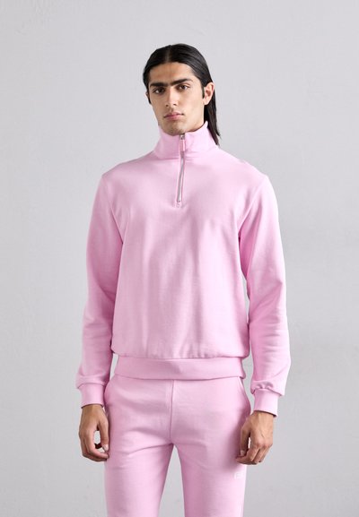GCDS ESSENTIALS HALF ZIP - Sweatshirt - pink