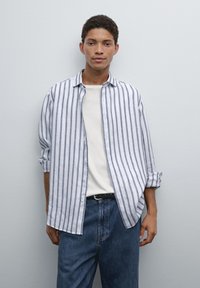 Massimo Dutti - REGULAR FIT STRIPED - Camicia - blue Immagine in miniatura 1