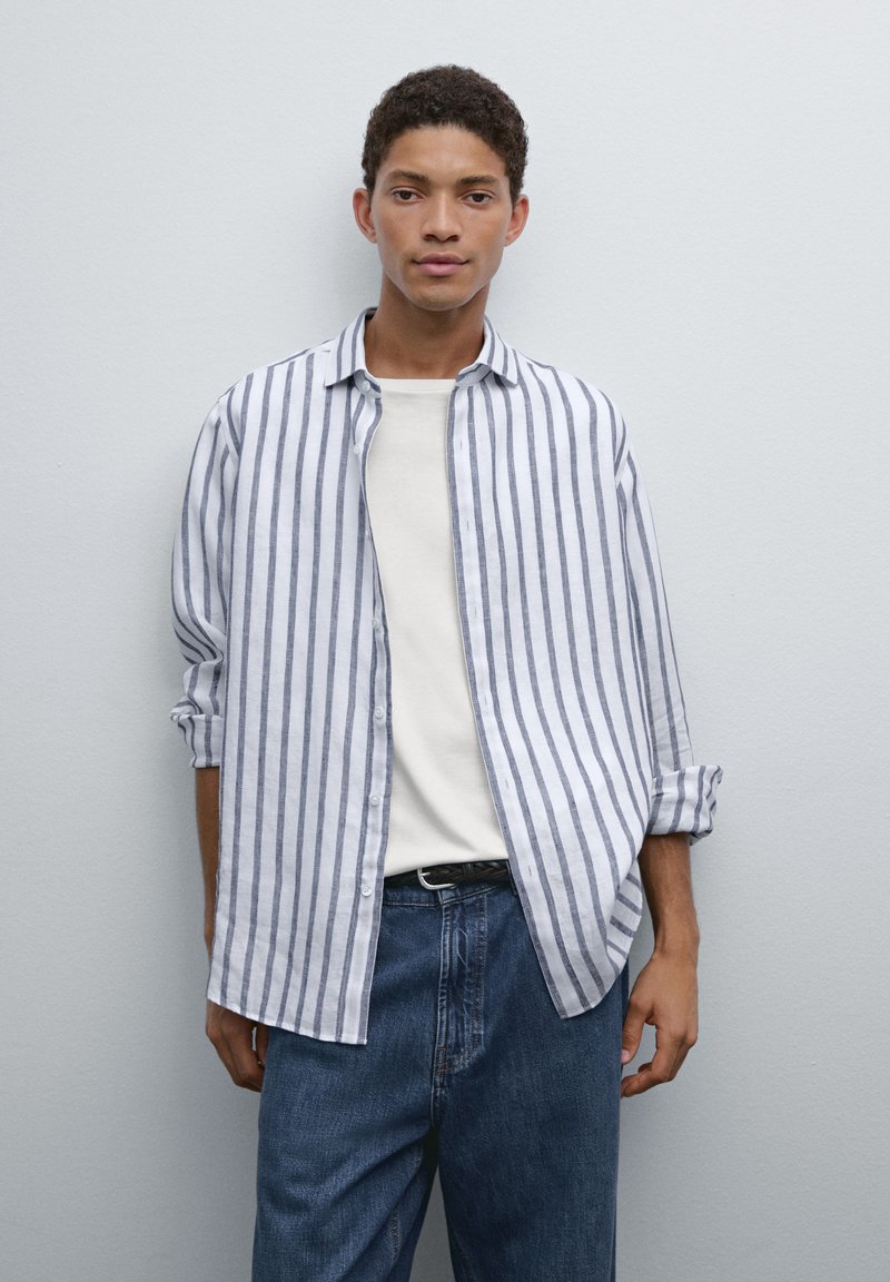 Massimo Dutti - REGULAR FIT STRIPED - Camicia - blue, Ingrandire