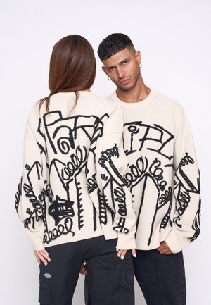 Multiply Apparel OVERSIZE DOWNTOWN - Jumper - white swan