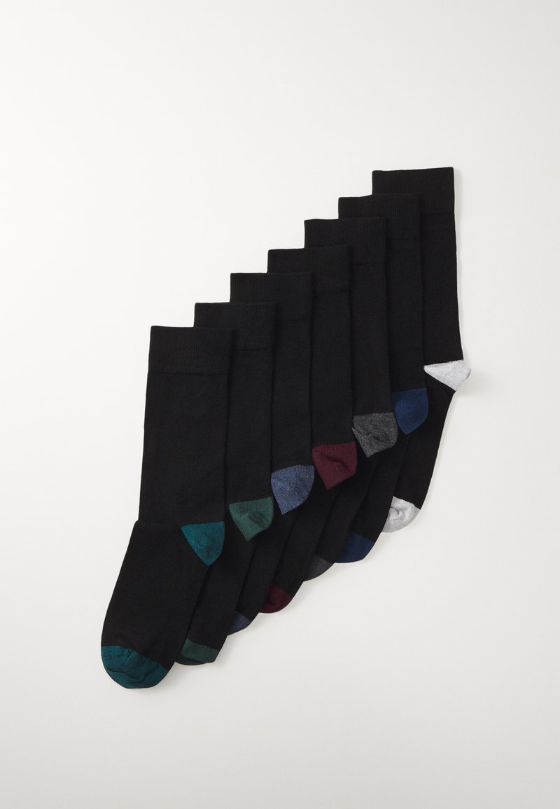 Pier One - UNISEX 7 PACK - Socks - black, Enlarge
