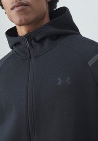 Under Armour UNSTOPPABLE FLEECE - Zip-up sweatshirt - black