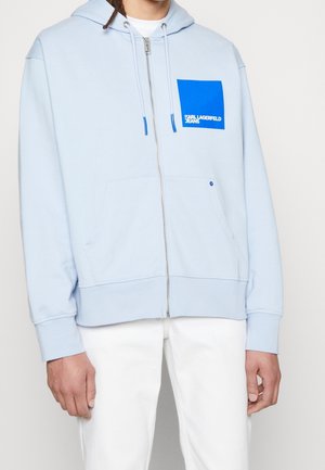 Mikina na zip - light blue