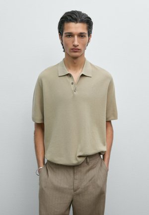 TEXTURED - Polo - Light brown