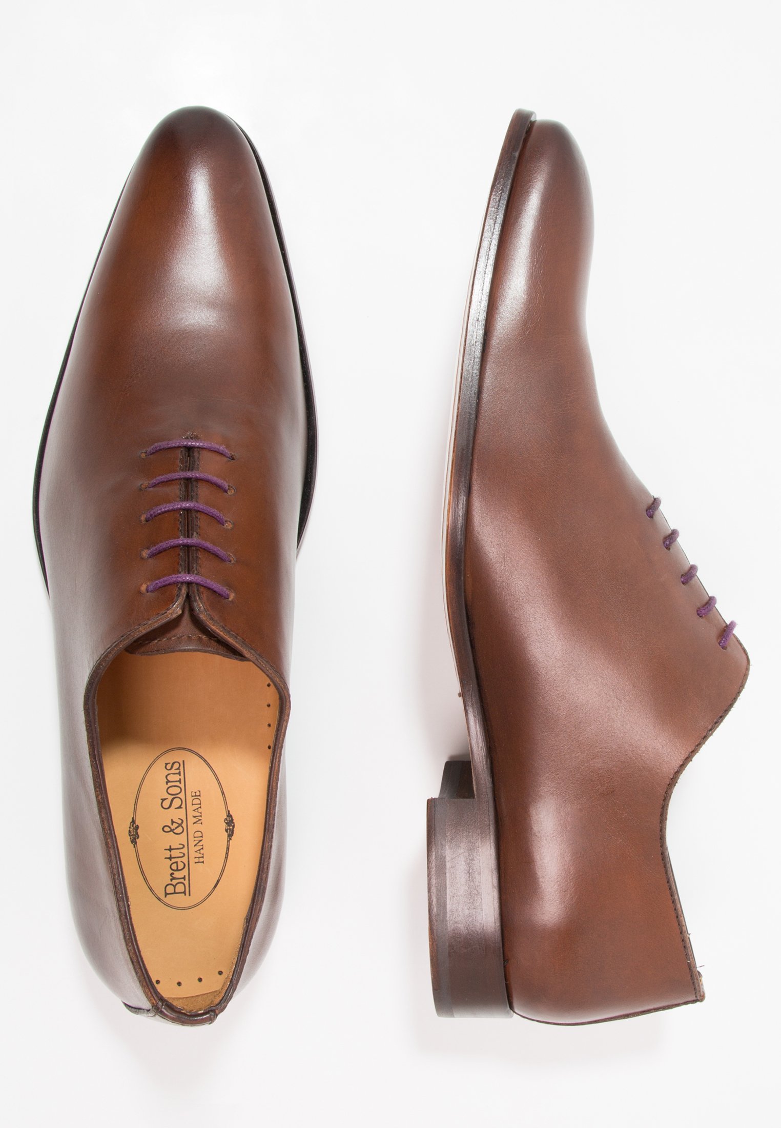 Eleganta snörskor natur cognac Eleganta snörskor natur cognac