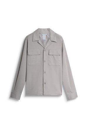 REGULAR FIT WITH LOGOED BADGE - Übergangsjacke - light grey