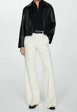 Imitatieleren jas - black