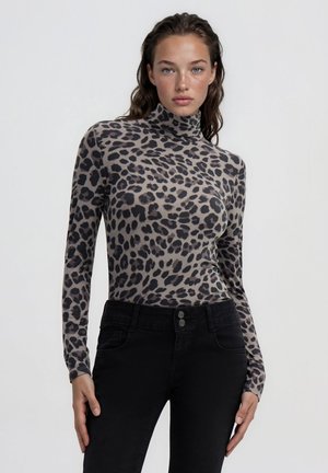 Terranova, T-SHIRT A MANICA LUNGA ANIMALIER - Maglietta a manica lunga - var grigio scuro