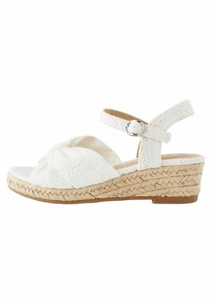 BOW - Sandaler - white broderie