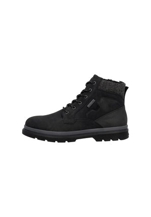 Schnürstiefelette - schwarz