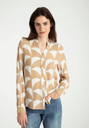 PRINTED  - Hemdbluse - camel