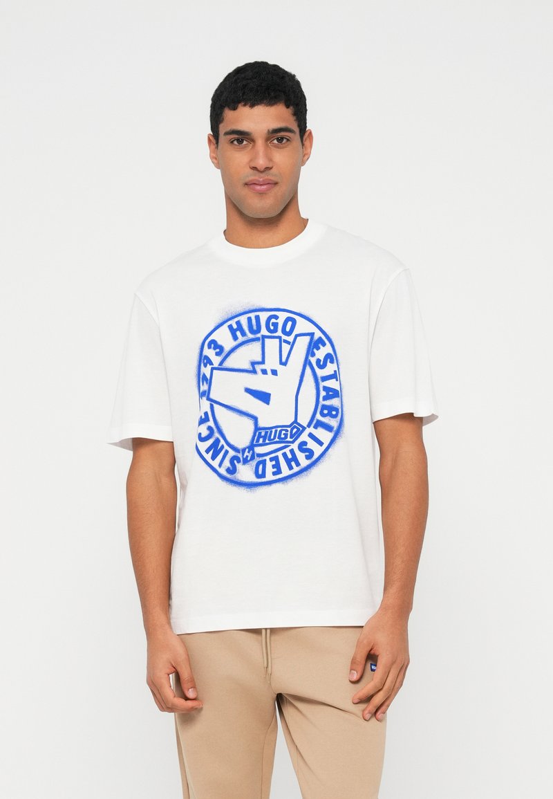 Boss T-shirt print wit