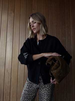 Never Fully Dressed LUCKY PEARL CARDI - Kardigán - black