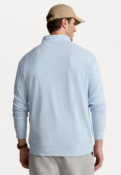 Polo Ralph Lauren Big & Tall LUXURY JERSEY QUARTER ZIP PULLOVER - Ilgarankovis viršutinės dalies drabužis - office blue heather