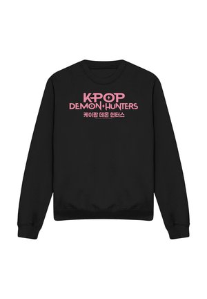 NETFLIX, KPOP DEMON HUNTERS PINK LOGO - Sweatshirt - black