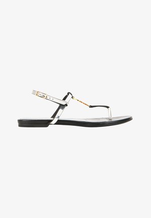 Saint Laurent, Sandales tongs - silver-coloured