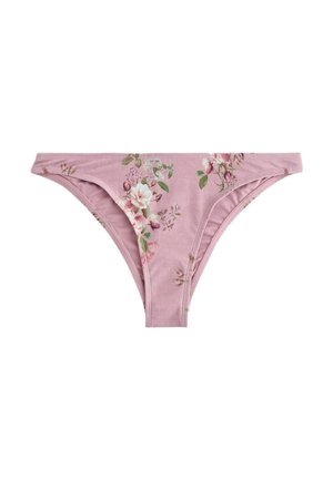 BRAZILIAN HIGH - Slip bikini - mauve lilac floral