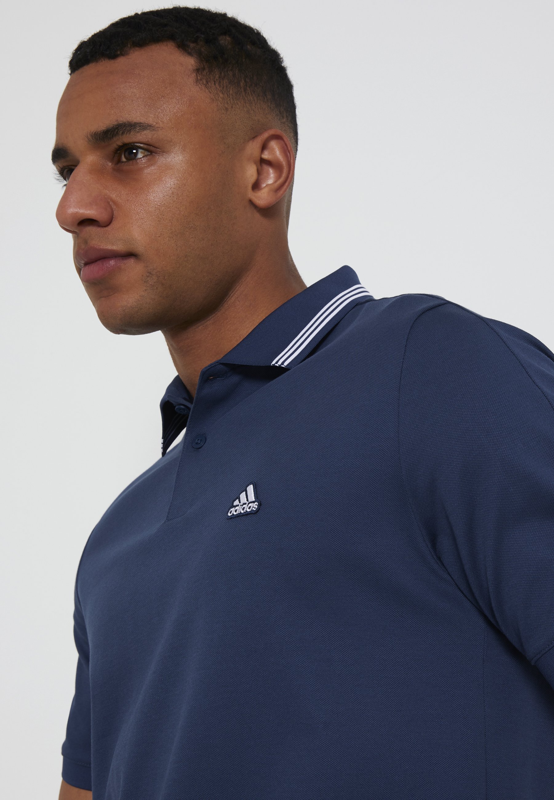 polo adidas bleu