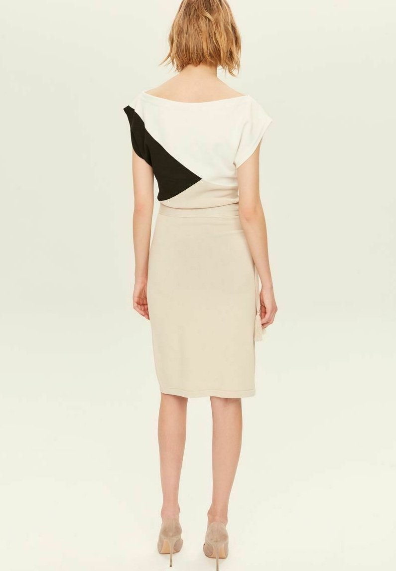 Damen Freizeitkleider | Join us Etuikleid beige/black/beige - FO13694 Damen Freizeitkleider | Join us Etuikleid beige/black/beige - FO13694