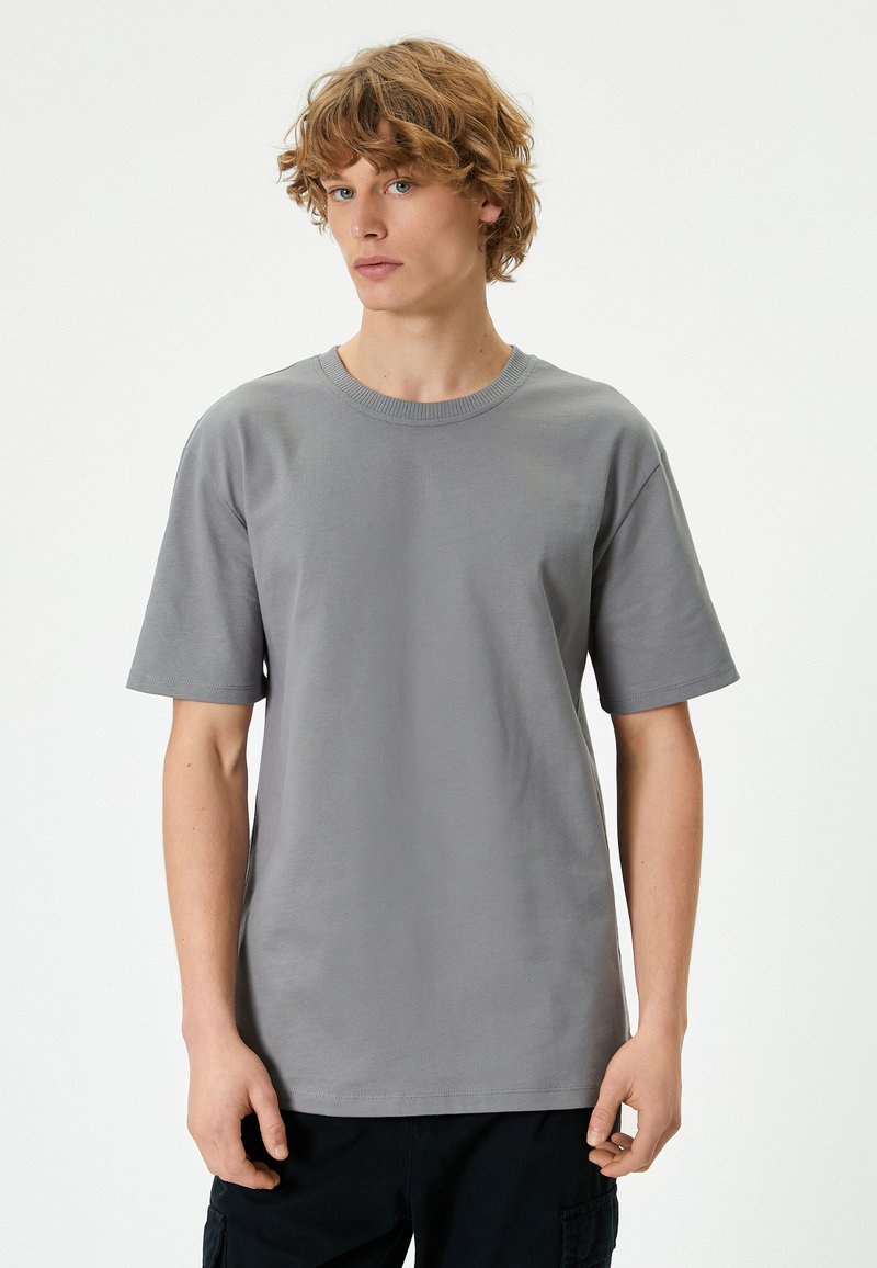 Koton CREW NECK - Camiseta básica - grey