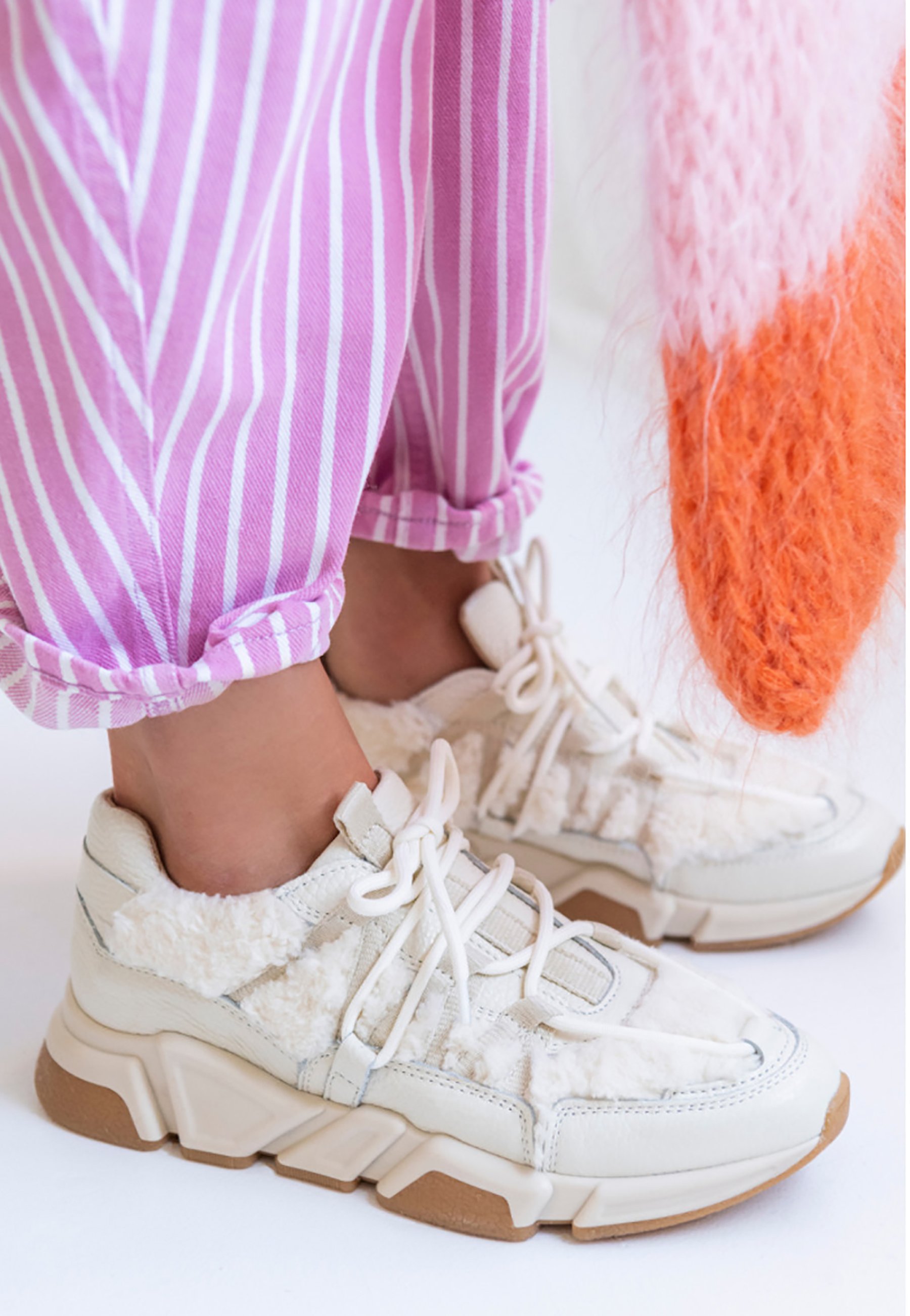 DWRS LOS ANGELES - Sneakers laag - teddy beige/beige - Zalando.be