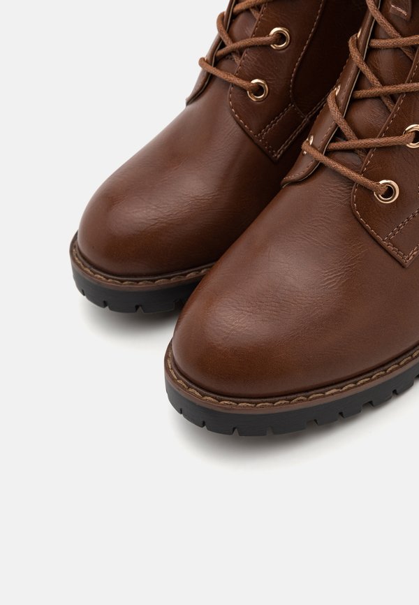 Lace-up boots - cognac4