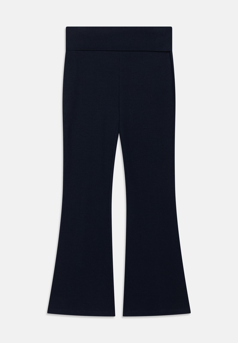 Lindex TROUSERS FLARES YOGA - Hlače - navy