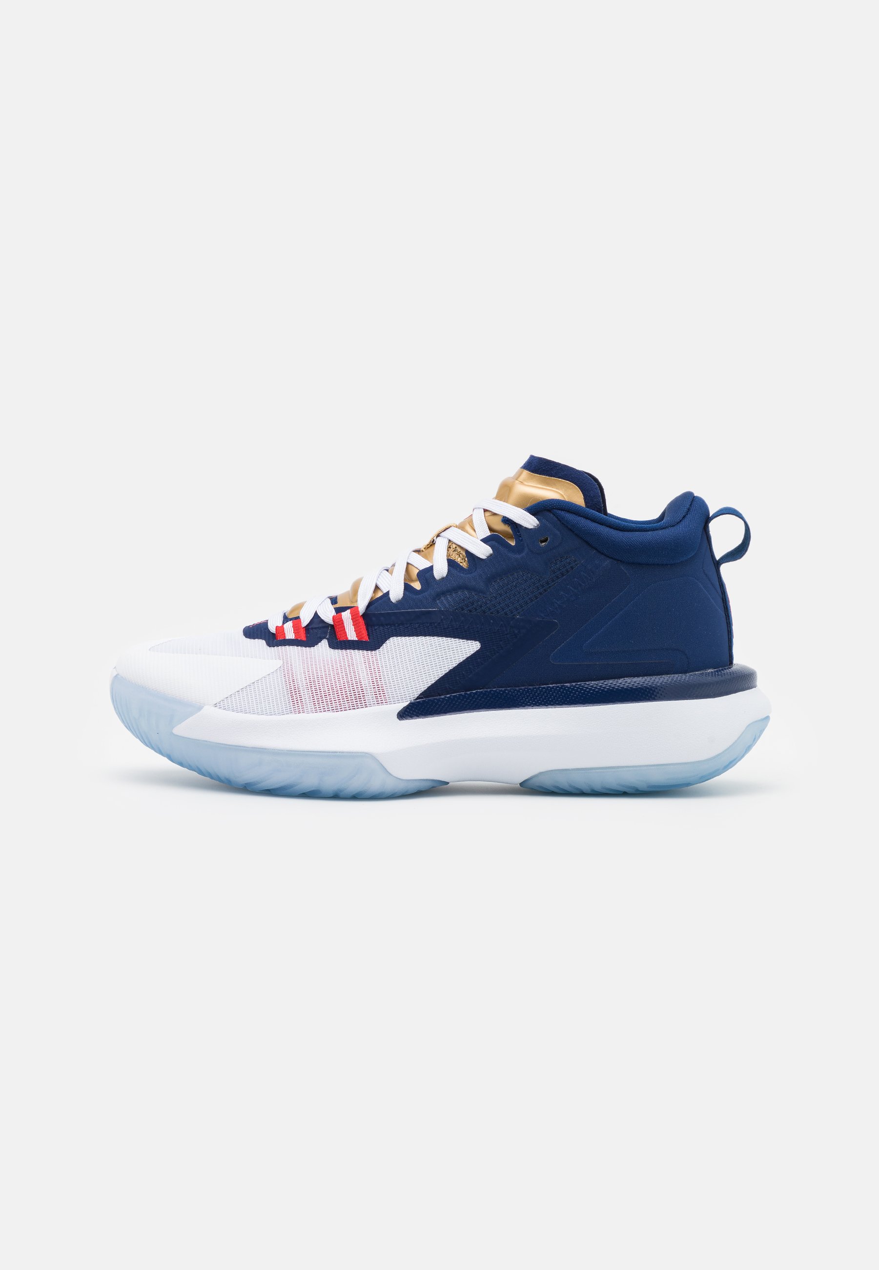 Blue Gold And White Basketball Shoes vlr.eng.br