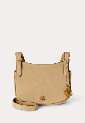 Lauren Ralph Lauren SUEDE MEDIUM MARCY CROSSBODY BAG - Τσάντα χιαστί - camel