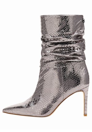 Botines de tacón - metallic grey
