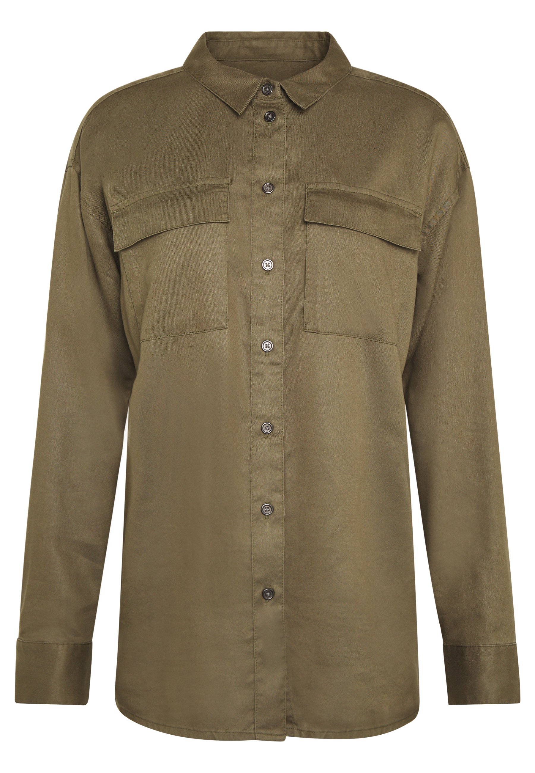 Moss Copenhagen MAIRA ROSANNA SHIRT Bluser dark green Dark green Blouses Moss Copenhagen Bluser - Dameklær er billig
