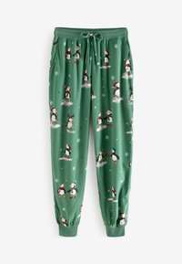 Next COSY LONG SLEEVE REGULAR FIT SET - Nattøj sæt - sage green puffins