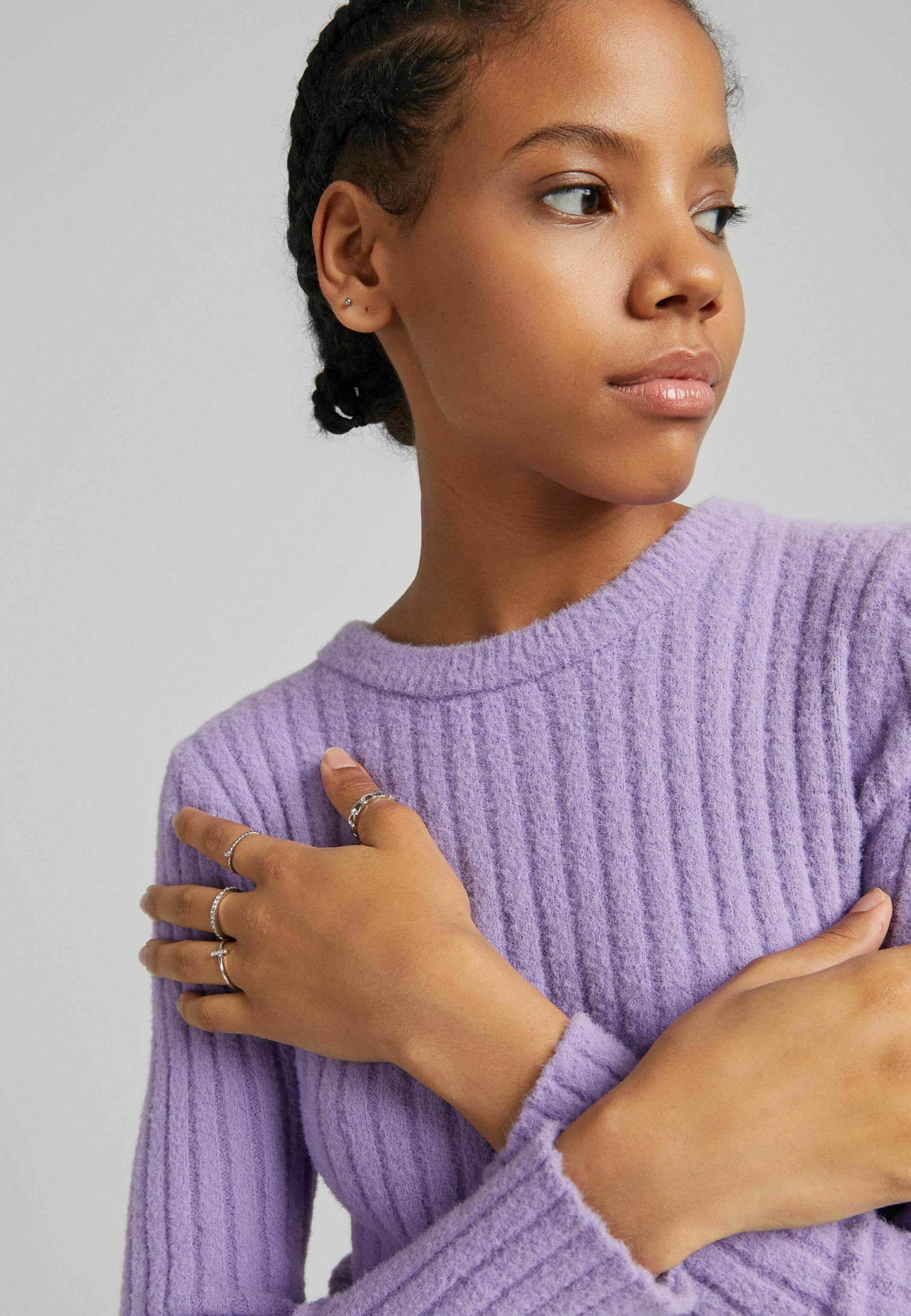 bershka lilac jumper